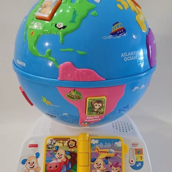 Fisher-Price Blue and Green Learning Globe Toy - Picture 6 of 6